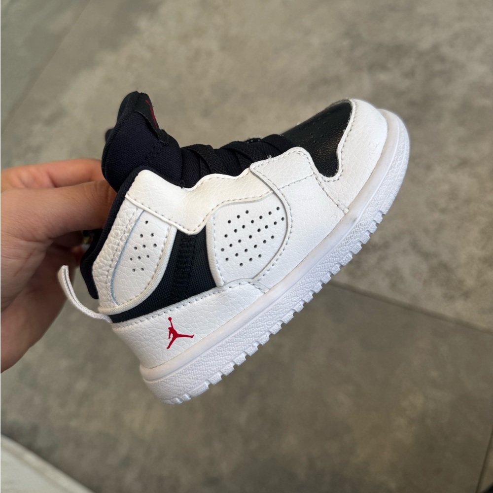 Jordan Black and White Baby Sneakers